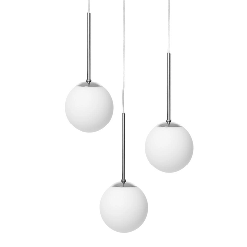 Lampa wisząca trzypunktowa LAMIA 3 chrom, na plafonie, Kaspa