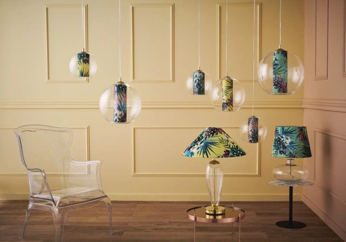 Lampa stołowa FERIA różowa, Kaspa