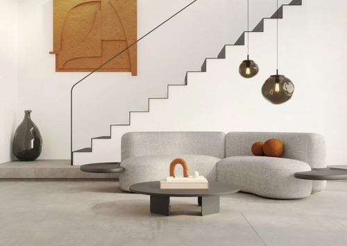 Lampa wisząca AVIA BLACK L przydymiona, 40 cm, Kaspa