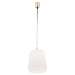 Lampa wisząca szklana biała Irun