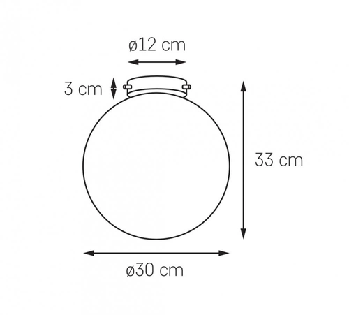 Plafon ALUR chrom, Kaspa
