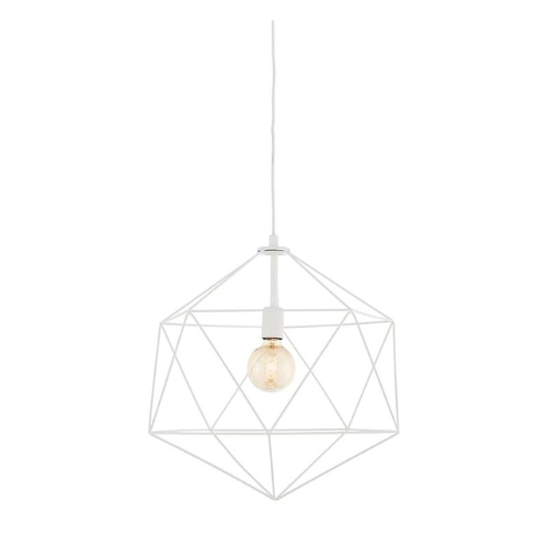 Lampa wisząca WIRE L biała, Kaspa