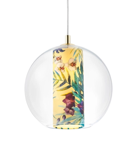 Lampa wisząca FERIA M żółta, 30 cm, Kaspa