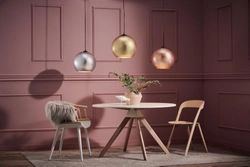 Lampa wisząca MOON złota, 35 cm, Kaspa