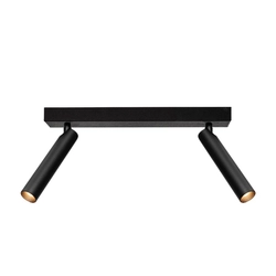Lampa przysufitowa dwupunktowa ROLL 2 czarna, Kaspa