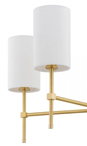 Żyrandol złoty Abruzzo mały biały