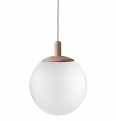 Lampa wisząca ALUR WOOD M dąb, 30 cm, Kaspa