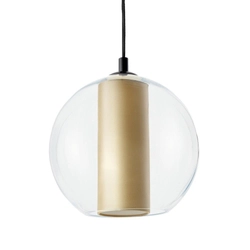 Lampa wisząca MERIDA BLACK L szampan, 35 cm, Kaspa