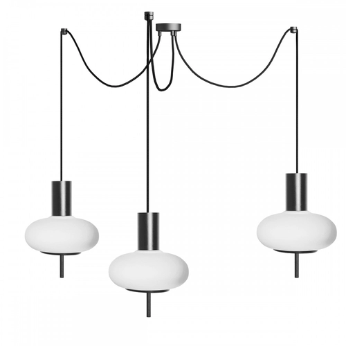 TORNI A3 czarna potrójna lampa sufitowa
