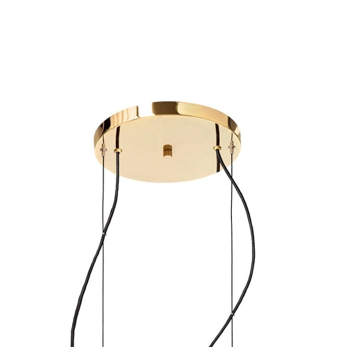 Lampa wisząca dwupunktowa STILLA 2, złote wykończenie, Kaspa