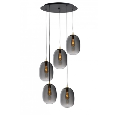 Lampa wisząca pięciopunktowa ONYX 5 na plafonie, Kaspa