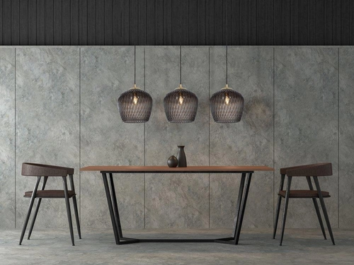 Lampa wisząca trzypunktowa VENUS 3 grafitowa, na listwie, Kaspa