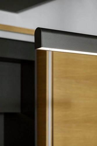 Lampa wisząca liniowa LINEA DIM czarna, ze ściemniaczem, Kaspa