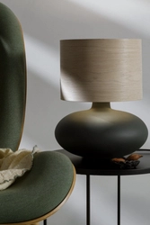 Lampa stołowa SAWA WOOD fornir, jasny dąb, Kaspa