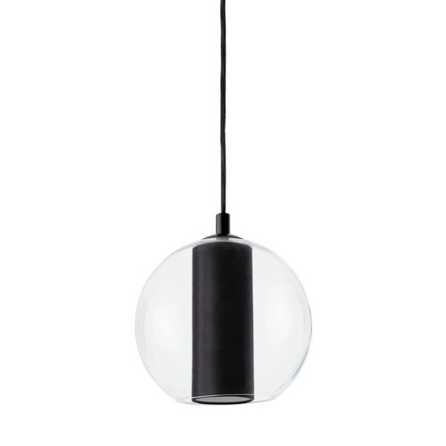 Lampa wisząca MERIDA BLACK M czarna, 30 cm, Kaspa