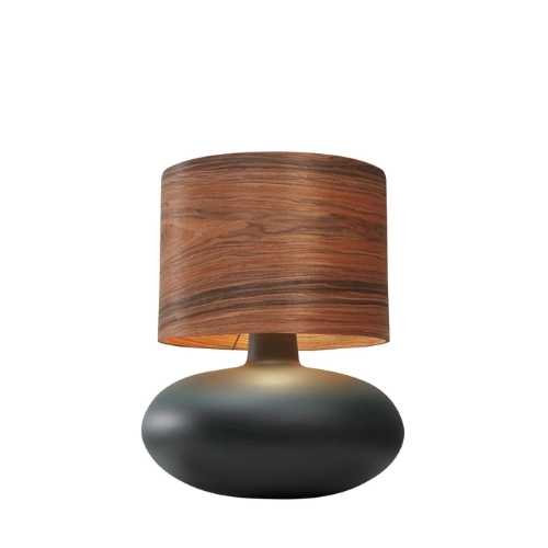 Lampa stołowa SAWA WOOD fornir, orzech, Kaspa