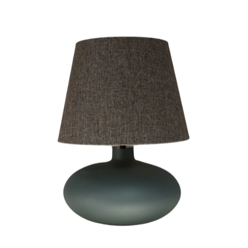 Lampa stołowa SAWA CLASSIC brązowy melanż, grafitowa podstawa, Kaspa